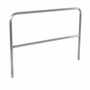 Vestil Aluminum Pipe Safety Railing 72 In, Silver