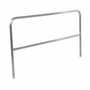 Vestil Aluminum Pipe Safety Railing 84 In, Silver