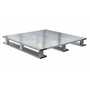 Vestil AP-ST-2424-SB Alum Skid Bottom Solid Half 24x24