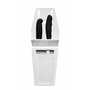 White Plastic Knife Scabbard, Holds Two 6" Knives