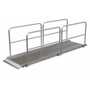 Vestil AWR-38-12A-HR 144" Walk Ramp A w/Handrails 38