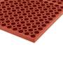 Apache Mills 39-171-0101 Red Rubber Anti-Fatigue Mat Grease Proof 5x3