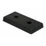 Vestil Rubber Rectangle Molded Bumper 17-1/2 In. x 8 In. x 2 In. Black