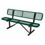 Vestil Steel Bench Expanded Metal 96 In. Green