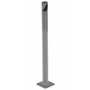 Vestil Steel Pipe Safety Bollard 24 In. x 1-3/4 In. Gray Semi Gloss