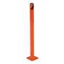 Vestil Steel Pipe Safety Bollard 24 In. x 1-3/4 In, Orange