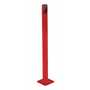 Vestil Steel Pipe Safety Bollard 24 In. x 1-3/4 In, Red