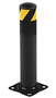 Vestil Steel Pipe Safety Bollard 24 In. x 4-1/2 In, Black