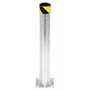 Vestil Galvanized Steel Pipe Safety Bollard 24 In. x 4-1/2 in, Gray