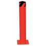 Vestil Steel Pipe Safety Bollard 24 In. x 4-1/2 In, Red