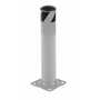 Vestil Steel Pipe Safety Bollard 24 In. x 4-1/2 In, Silver