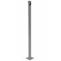 Vestil Steel Pipe Safety Bollard 36 In. x 1-3/4 In. Gray Semi Gloss
