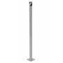 Vestil Steel Pipe Safety Bollard 36 In. x 1-3/4 In, Silver