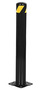 Vestil Steel Pipe Safety Bollard 36 In. x 4-1/2 In, Black