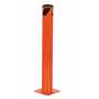 Vestil Steel Pipe Safety Bollard 36 In. x 4-1/2 In, Orange
