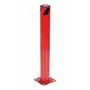 Vestil Steel Pipe Safety Bollard 36 In. x 4-1/2 In, Red