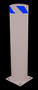 Vestil Steel Pipe Safety Bollard 36 In. x 8-1/2 In, Black