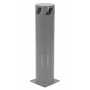 Vestil Steel Pipe Safety Bollard 36 In. x 8-1/2 In. Gray Semi Gloss