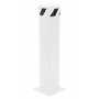 Vestil Steel Pipe Safety Bollard 36 In. x 8-1/2 In, White