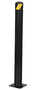 Vestil Steel Pipe Safety Bollard 42 In. x 4-1/2 In, Black