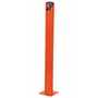 Vestil Steel Pipe Safety Bollard 42 In. x 5-1/2 In, Orange