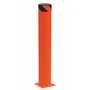 Vestil Steel Pipe Safety Bollard 42 In. x 6-1/2 In, Orange