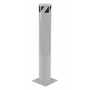 Vestil Steel Pipe Safety Bollard 42 In. x 6-1/2 In, Silver