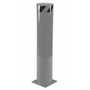 Vestil Steel Pipe Safety Bollard 42 In. x 8-1/2 In. Gray Semi Gloss
