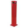 Vestil Steel Pipe Safety Bollard 42 In. x 8-1/2 In, Red