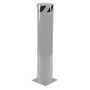 Vestil Steel Pipe Safety Bollard 42 In. x 8-1/2 In, Silver