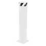 Vestil Steel Pipe Safety Bollard 42 In. x 8-1/2 In, White