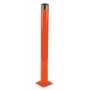 Vestil Steel Pipe Safety Bollard 48 In. x 5-1/2 In, Orange