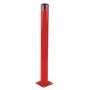 Vestil Steel Pipe Safety Bollard 48 In. x 5-1/2 In, Red