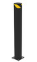 Vestil Steel Pipe Safety Bollard 48 In. x 6-1/2 In, Black