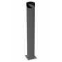 Vestil Steel Pipe Safety Bollard 48 In. x 6-1/2 In. Gray Semi Gloss