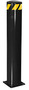 Vestil Steel Pipe Safety Bollard 48 In. x 8-1/2 In, Black