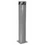 Vestil Steel Pipe Safety Bollard 48 In. x 8-1/2 In. Gray Semi Gloss