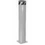Vestil Steel Pipe Safety Bollard 48 In. x 8-1/2 In, Silver