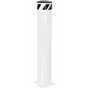 Vestil Steel Pipe Safety Bollard 48 In. x 8-1/2 In, White