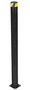 Vestil Steel Pipe Safety Bollard 62 In. x 4-1/2 In, Black
