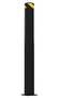 Vestil Steel Pipe Safety Bollard 62 In. x 6-1/2 In, Black