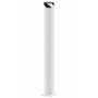 Vestil Steel Pipe Safety Bollard 62 In. x 6-1/2 In, White