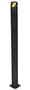 Vestil Steel Pipe Safety Bollard 72 In. x 4-1/2 In, Black