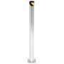 Vestil Galvanized Steel Pipe Safety Bollard 72 In. x 4-1/2 in, Gray