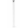 Vestil Steel Pipe Safety Bollard 72 In. x 5-1/2 In, White