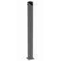 Vestil Steel Pipe Safety Bollard 72 In. x 6-1/2 In. Gray Semi Gloss