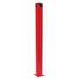 Vestil Steel Pipe Safety Bollard 72 In. x 6-1/2 In, Red