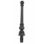 Vestil Ductile Iron Decorative Bollard 39 In. x 5 In. Black