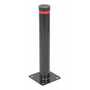Vestil 24 In. x 3.5 In. Steel Pipe Safety Bollard Garage Black