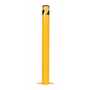 Vestil Steel Pipe Bollard with Slots 48 In. x 4-1/2 In. Yellow